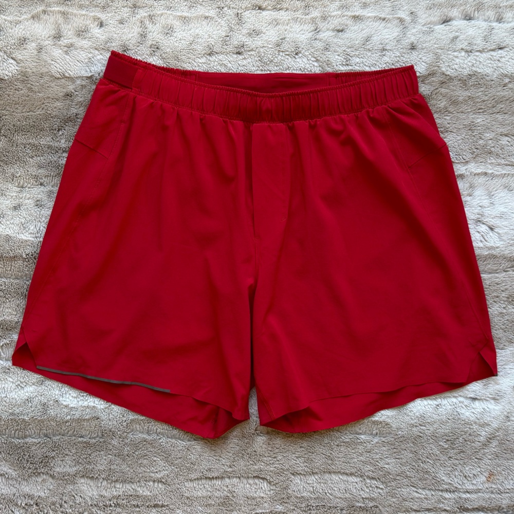 Lululemon Men’s Surge Short *6" Updated in Bold Red Size L - Picture 4 of 15